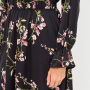 Платье Esthetic Code z-0155 черный шелк с цветами