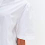 Рубашка Esthetic Code Z-0216 белый с коротким рукавом ассиметрия