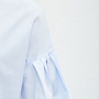 Рубашка 211206 голубой/белый воротничок рукав фонарик